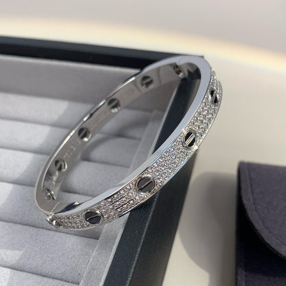 [Clover Jewels]LOVE BRACELET 6.1MM DIAMOND-PAVED CERAMIC