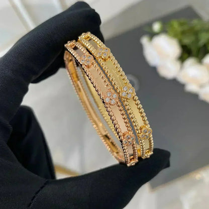 [Clover Jewels]CLOVER BRACELET 4MM DIAMONDS