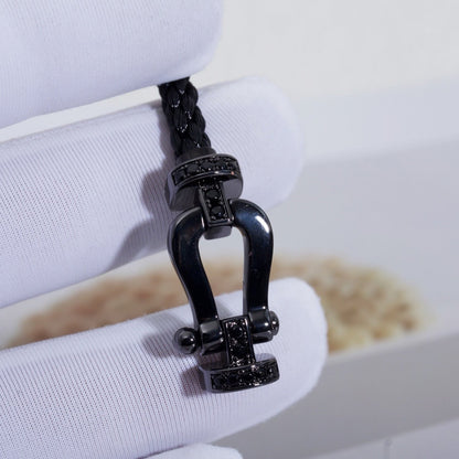 [Clover Jewels]FORCE LARGE SERIES HORSESHOE BLACK SAMURAI BRACELET