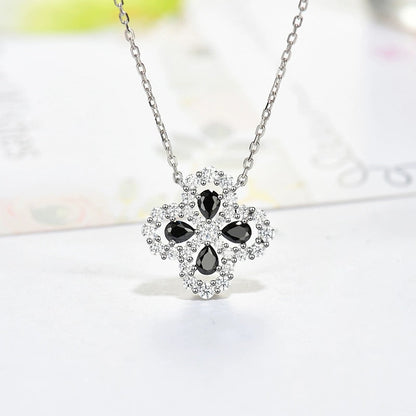 [Clover Jewels]LOOP NECKLACE FULL MOTIF DIAMOND 16MM MULTIPLE COLORS