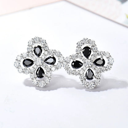 [Clover Jewels]LOOP EARRINGS FULL MOTIF DIAMOND 16MM