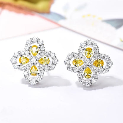 [Clover Jewels]LOOP EARRINGS FULL MOTIF DIAMOND 16MM