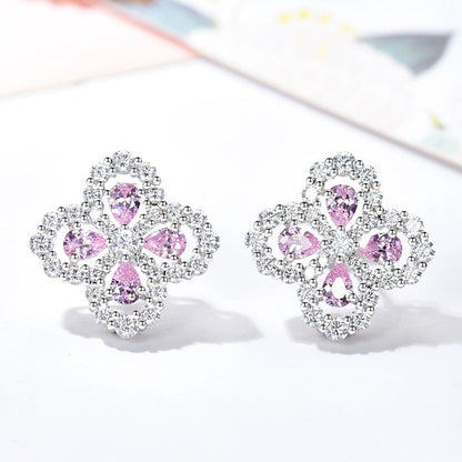 [Clover Jewels]LOOP EARRINGS FULL MOTIF DIAMOND 16MM