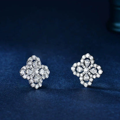 [Clover Jewels]LOOP EARRINGS FULL MOTIF DIAMOND 16MM