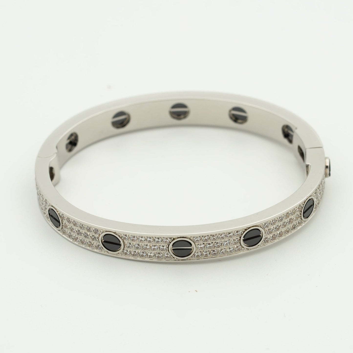 [Clover Jewels]LOVE BRACELET 6.1MM DIAMOND-PAVED CERAMIC