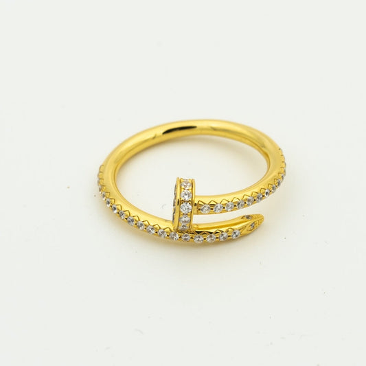 [Clover Jewels]JUSTE RING 1.8MM GOLD DIAMONDS