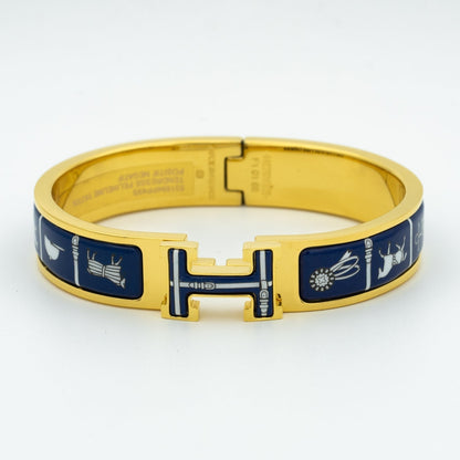 [Clover Jewels]H BRACELET BLUE CERAMIC