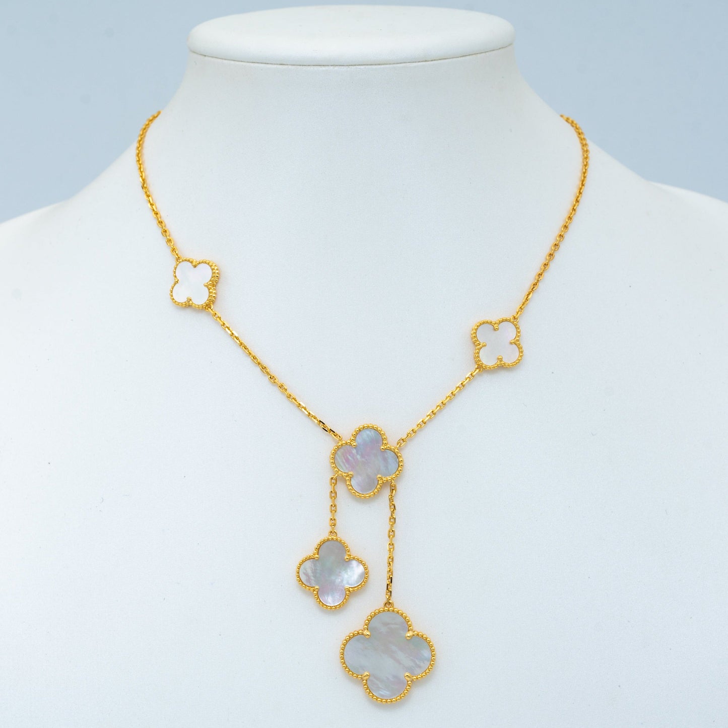 [Clover Jewels]CLOVER MOTHER OF PEARL NECKLACE 6 MOTIF