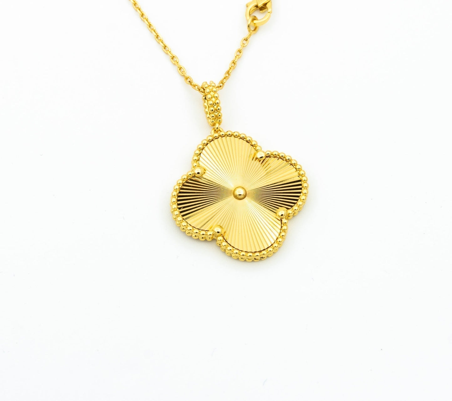 [Clover Jewels]CLOVER 25MM PEDANT NECKLACE GOLD