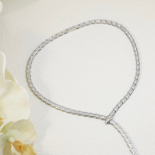 [Jesse Jewelry]SERPENTI HALSKETTE SILBER DIAMANT
