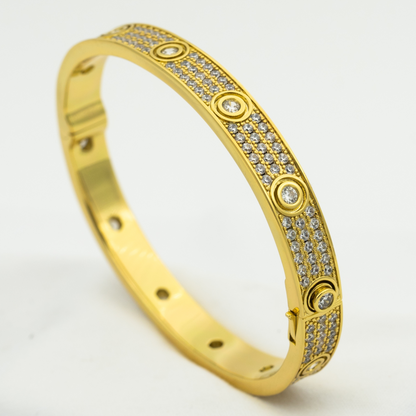 [Clover Jewels]LOVE BRACELET 6.1MM DIAMOND-PAVED 10 BIG DIAMONDS