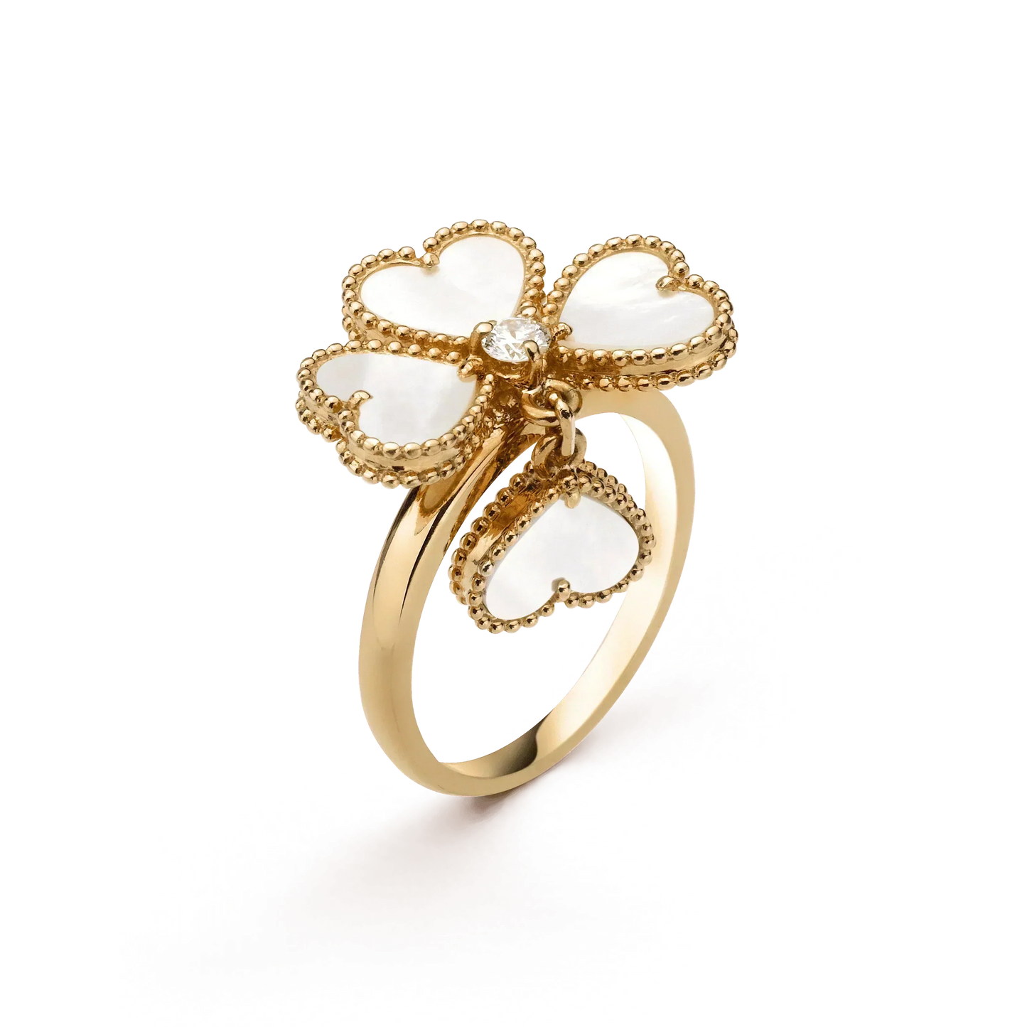 [Clover Jewels]SWEET CLOVER WHITE MOP RING