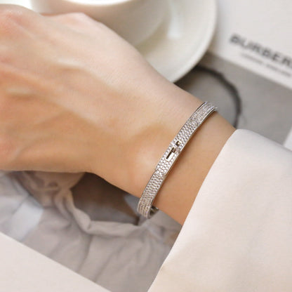 [Clover Jewels]KELLY BRACELET DIAMOND PAVED