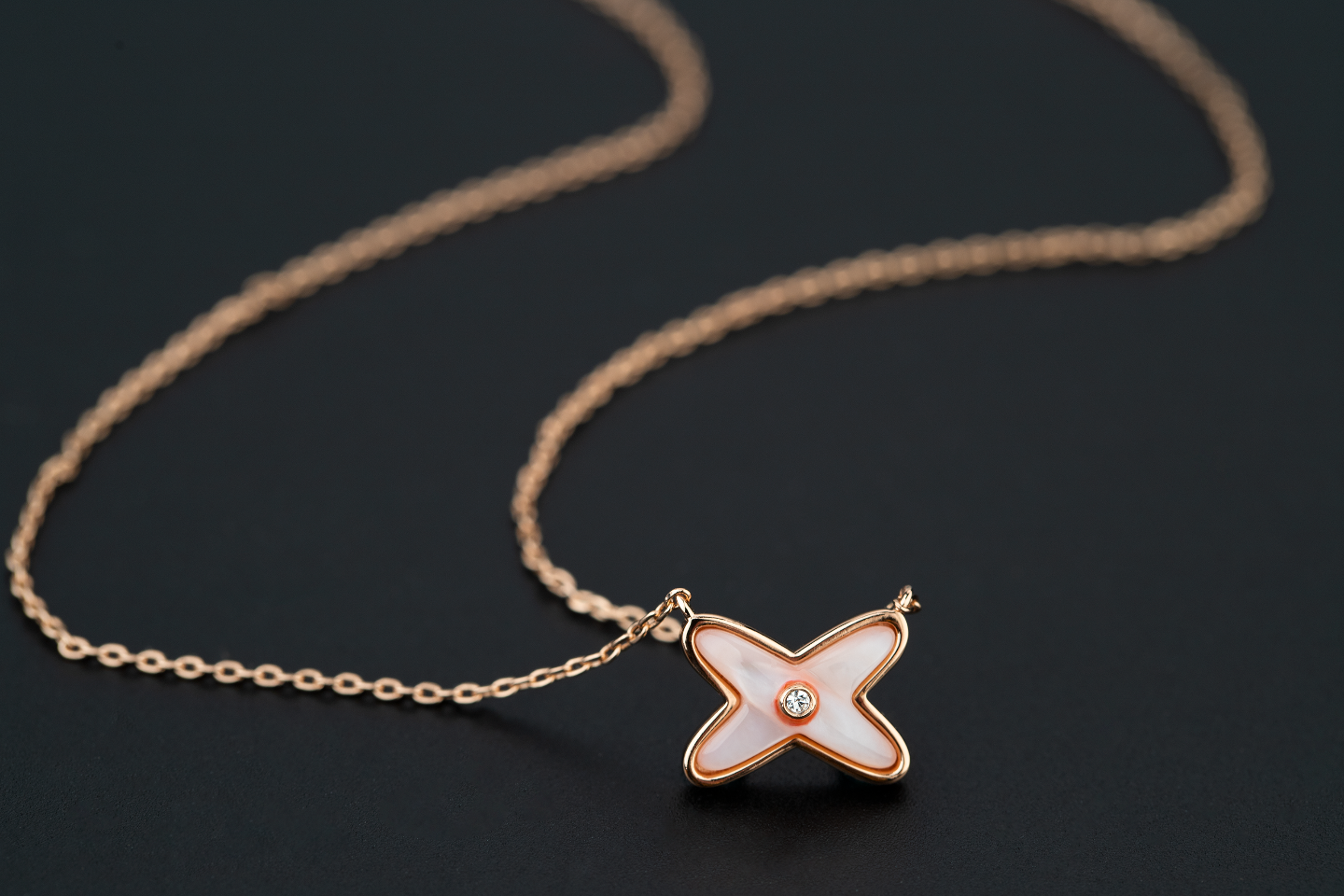 [Clover Jewels]JEUX DE NECKLACE 1 DIAMOND