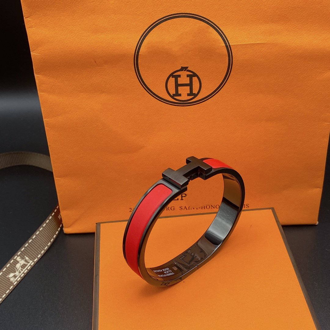 [Clover Jewels]CLIC HM SO BLACK RED BRACELET