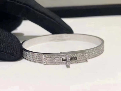 [Clover Jewels]HM KELLY BRACELET IN SILVER AND FULL PAVE DIAMOND