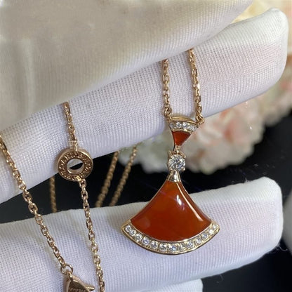 [Clover Jewels]DREAM NECKLACE CARNELIAN DIAMOND