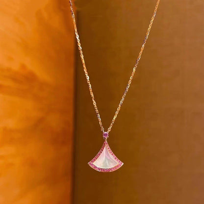 [Clover Jewels]DREAM NECKLACE MOP DIAMOND PINK