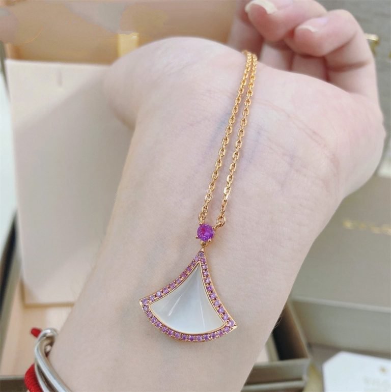 [Clover Jewels]DREAM NECKLACE MOP DIAMOND PINK