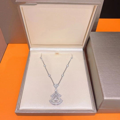 [Clover Jewels]DREAM NECKLACE WHITE DIAMOND SILVER