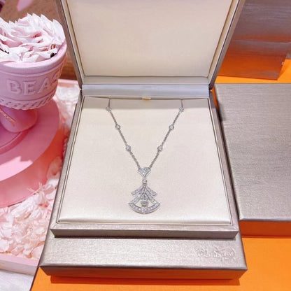 [Clover Jewels]DREAM NECKLACE WHITE DIAMOND SILVER