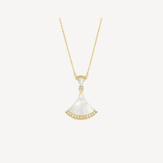 [Clover Jewels]DREAM NECKLACE MOP GOLD DIAMOND