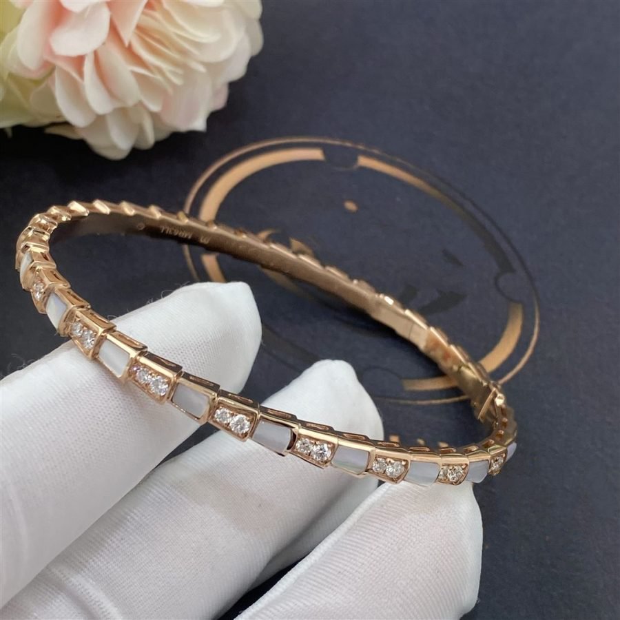 [Clover Jewels]SERPENTI BRACELET PINK GOLD MOP DIAMOND