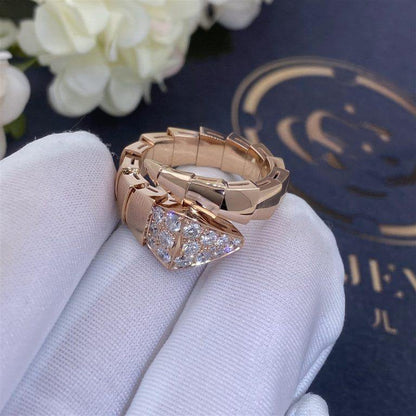 [Clover Jewels]SERPENTI RING PINK GOLD DIAMOND