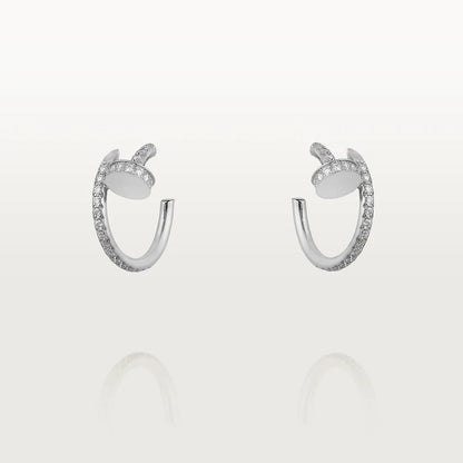 [Clover Jewels]JUSTE EARRINGS 12.75MM SILVER DIAMOND