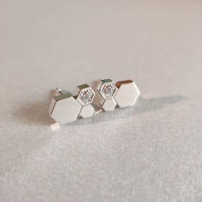 [Clover Jewels]BEE LOVE SILVER DIAMOND EARRINGS