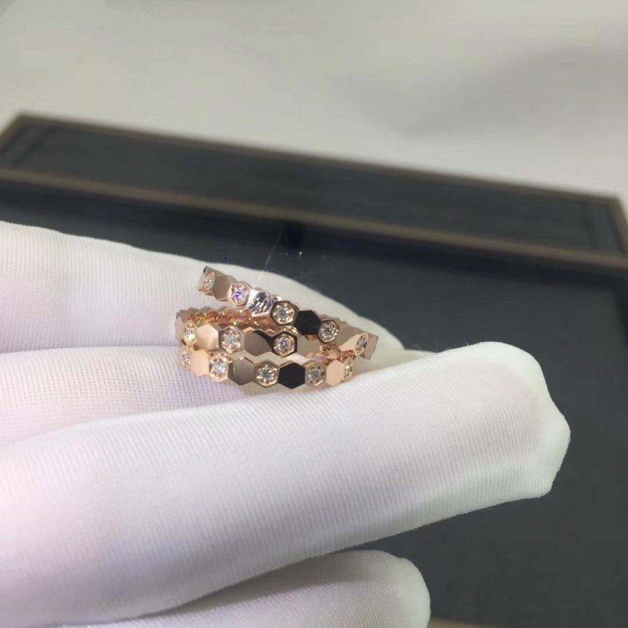 [Clover Jewels]BEE LOVE RING PINK GOLD DIAMOND