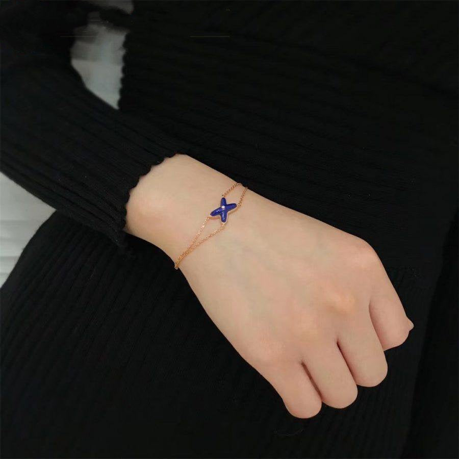 [Clover Jewels]Hollow Design Four-Leaf Clover Flower Shape Ring