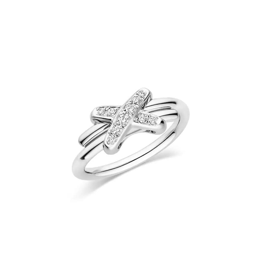 [Clover Jewels]JEUX DE SILVER DIAMOND RING