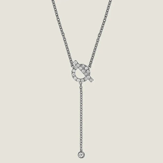 [Clover Jewels]FINESSE SILVER DIAMOND NECKLACE