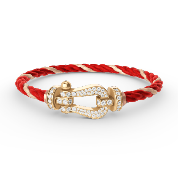 [Clover Jewels]FORCE LARGE HORSESHOE FULL DIAMOND BRACELET GOLD