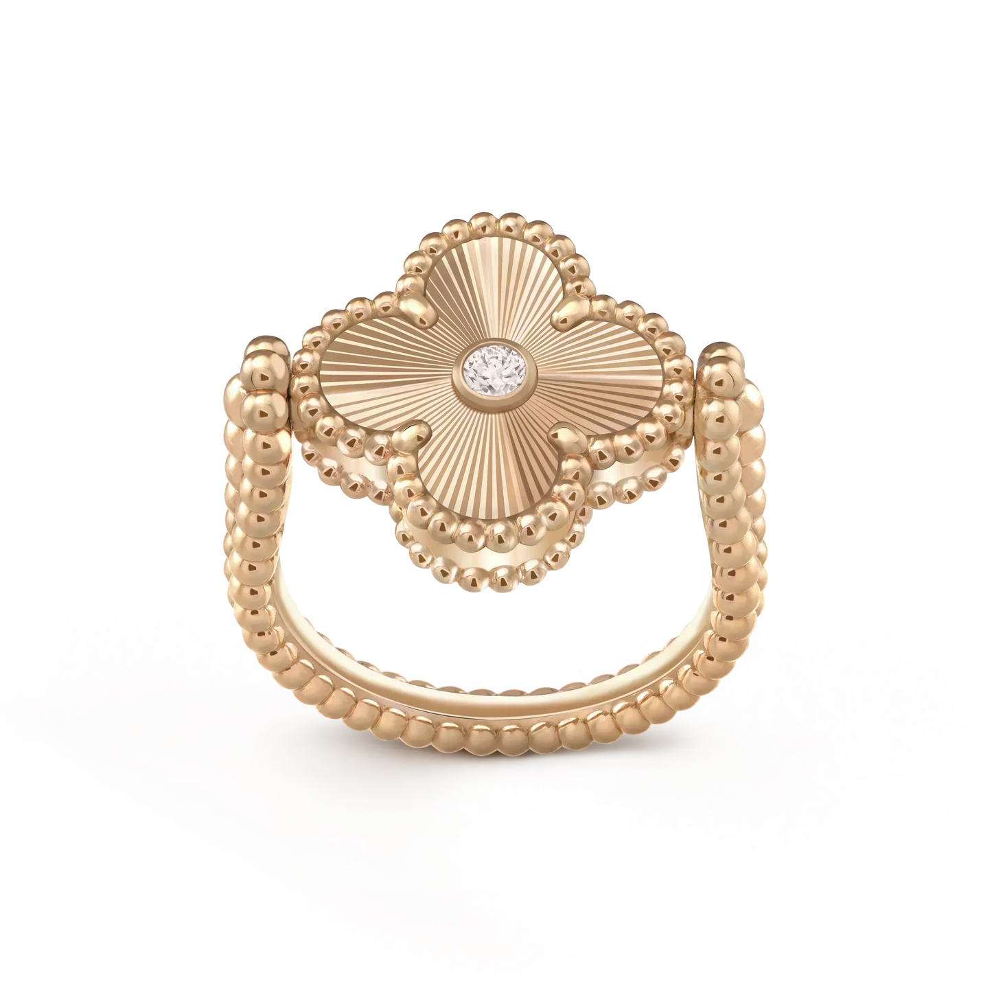 [Clover Jewels]CLOVER RIVERSIBLE ROSE GOLD RING