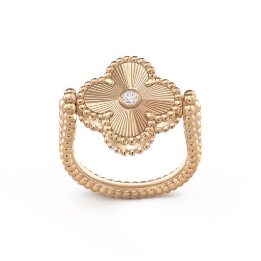 [Clover Jewels]CLOVER RIVERSIBLE ROSE GOLD RING