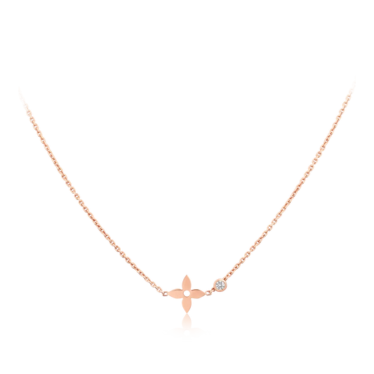 [Clover Jewels]BLOSSOM PENDANT PINK GOLD AND DIAMOND