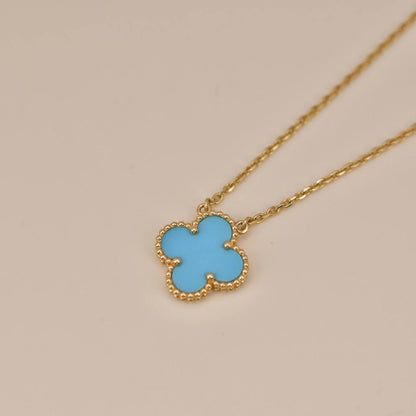 [Clover Jewels]CLOVER 15MM VINTAGE TURQUOISE NECKLACE