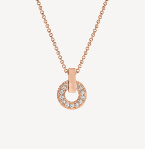 [Clover Jewels]GARI NECKLACE PINK GOLD DIAMOND