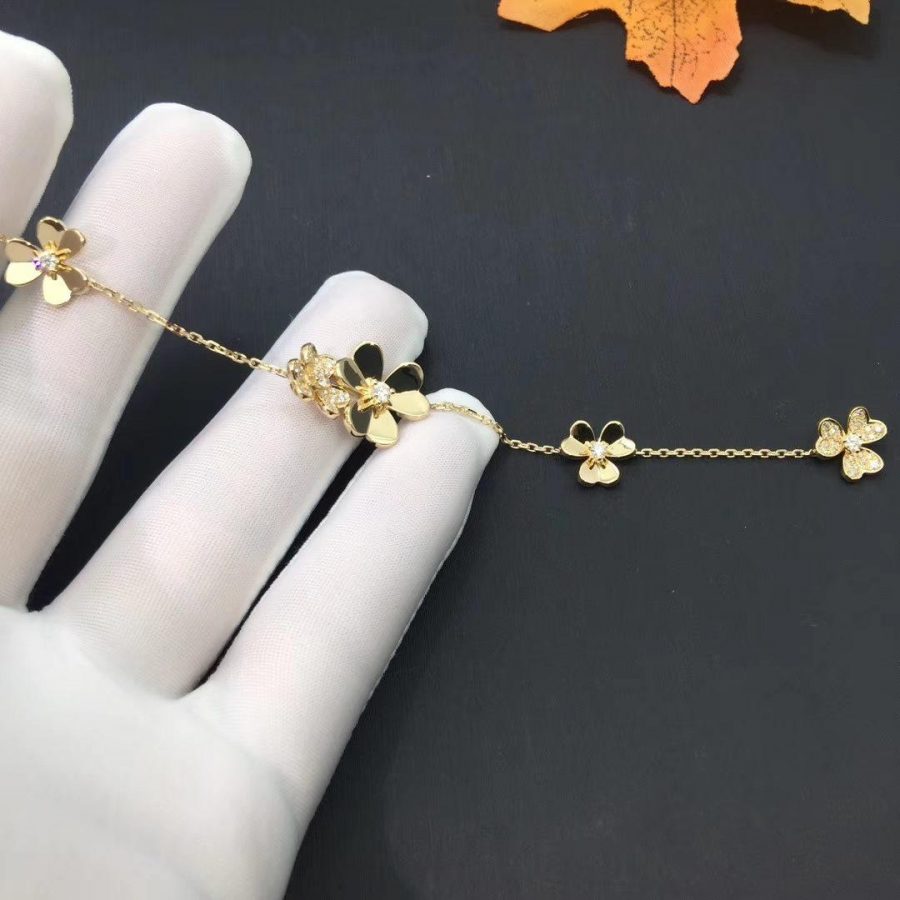 [Clover Jewels]FRIVOLE GOLD 5 FLOWERS BRACELET