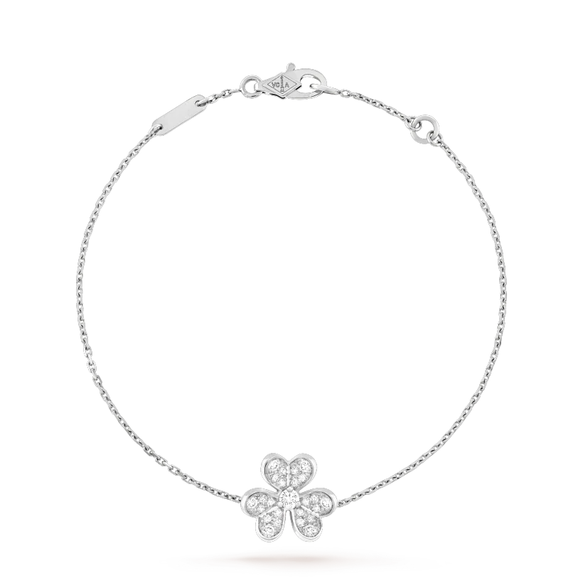 [Clover Jewels]FRIVOLE SILVER FLOWER DIAMOND BRACELET