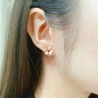 [Clover Jewels]FRIVOLE  FLOWER PINK EARRINGS