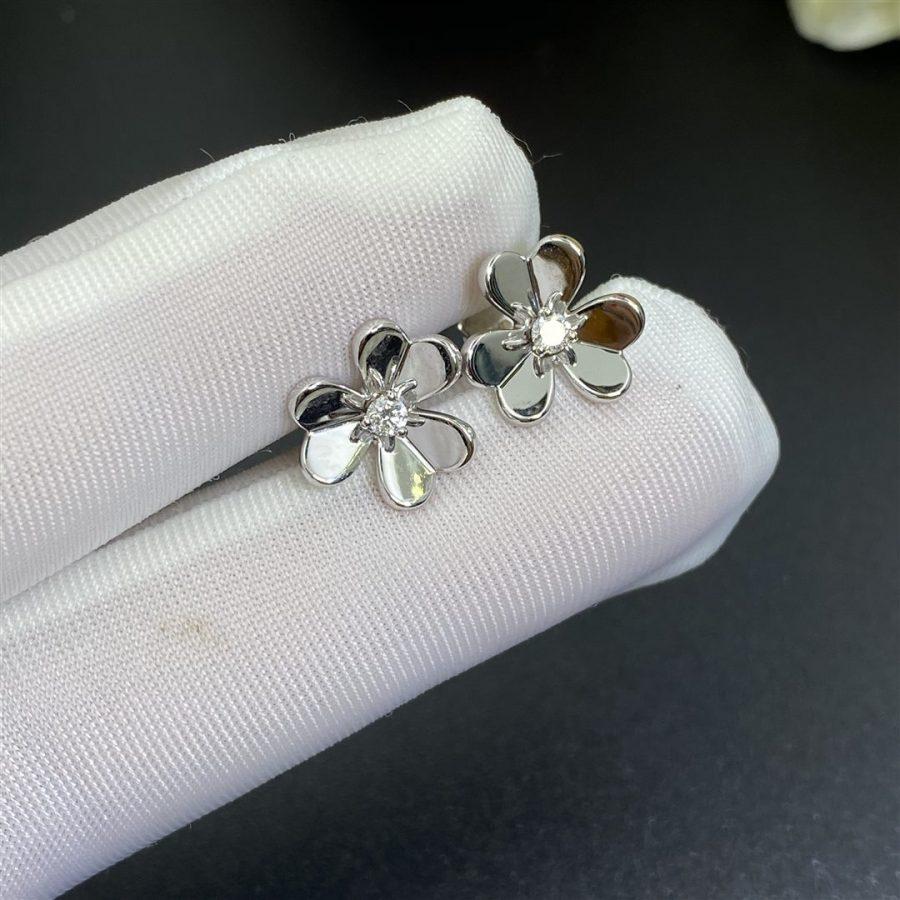 [Clover Jewels]FRIVOLE MINI SILVER FLOWER EARRINGS