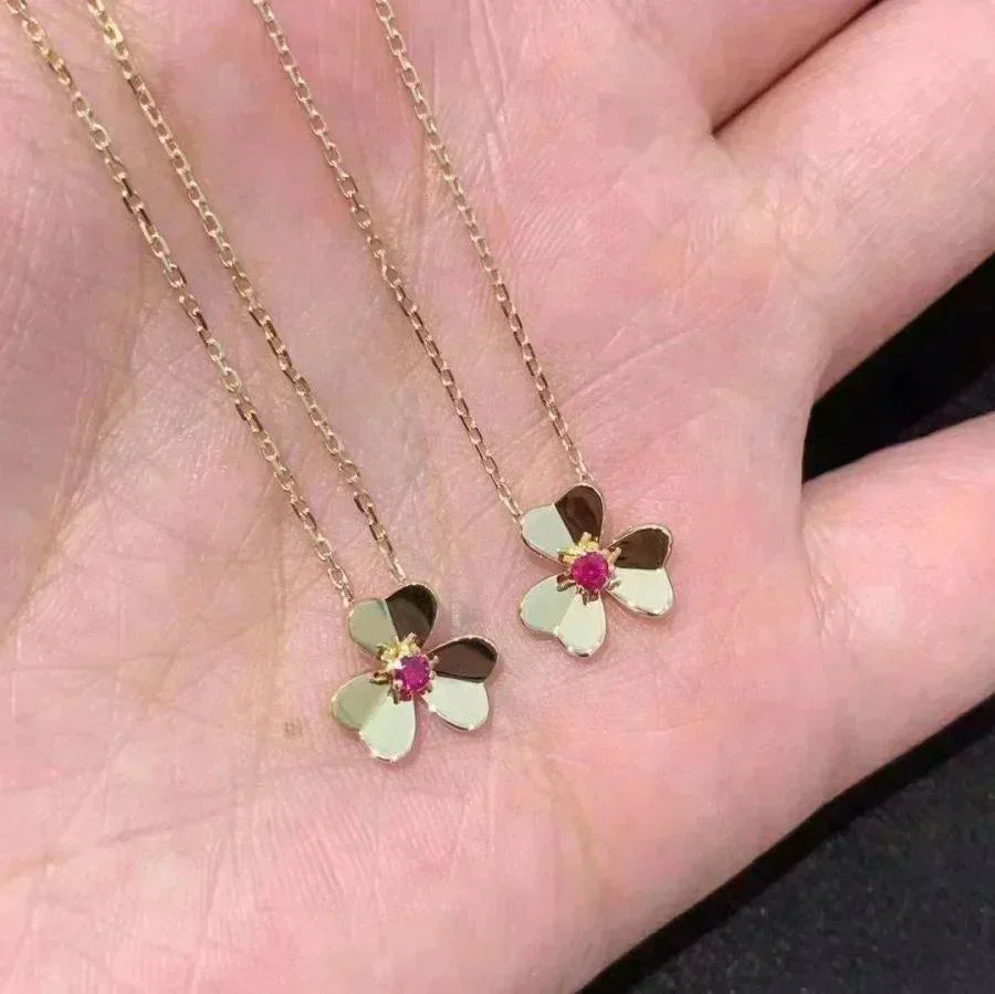 [Clover Jewels]FRIVOLE GOLD FLOWER NECKLACE