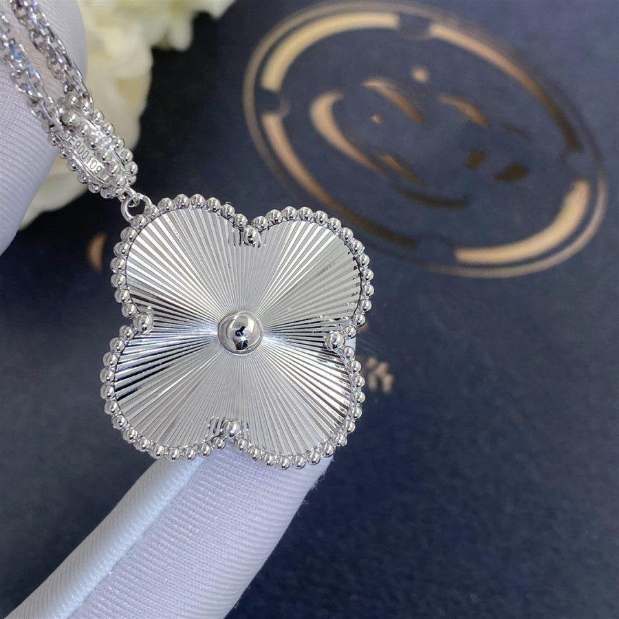 [Clover Jewels]CLOVER 25MM SILVER BIG CLOVER NECKLACE