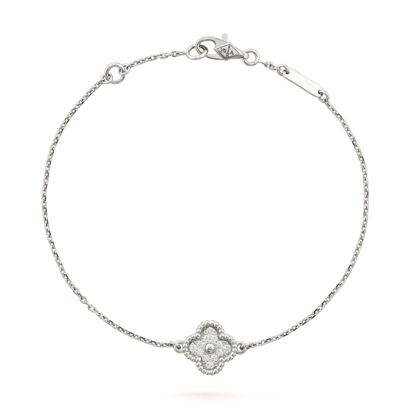 [Clover Jewels]CLOVER  SINGLE FLOWER BRACELET SILVER