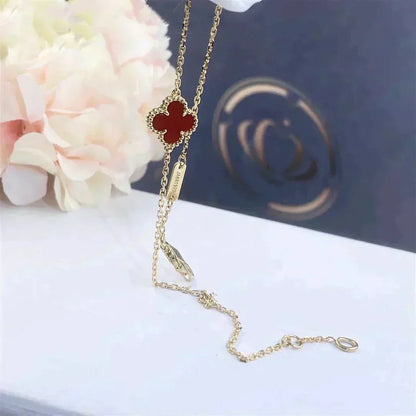 [Clover Jewels]CLOVER  CARNELIAN SINGLE FLOWER BRACELET