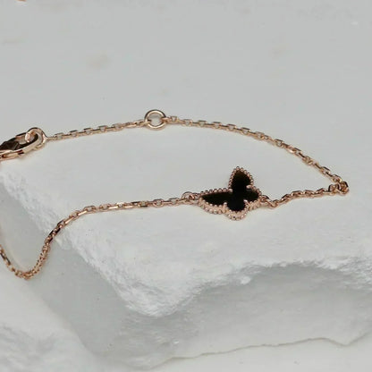 [Clover Jewels]BUTTERFLY ONYX  BUTTERFLY BRACELET