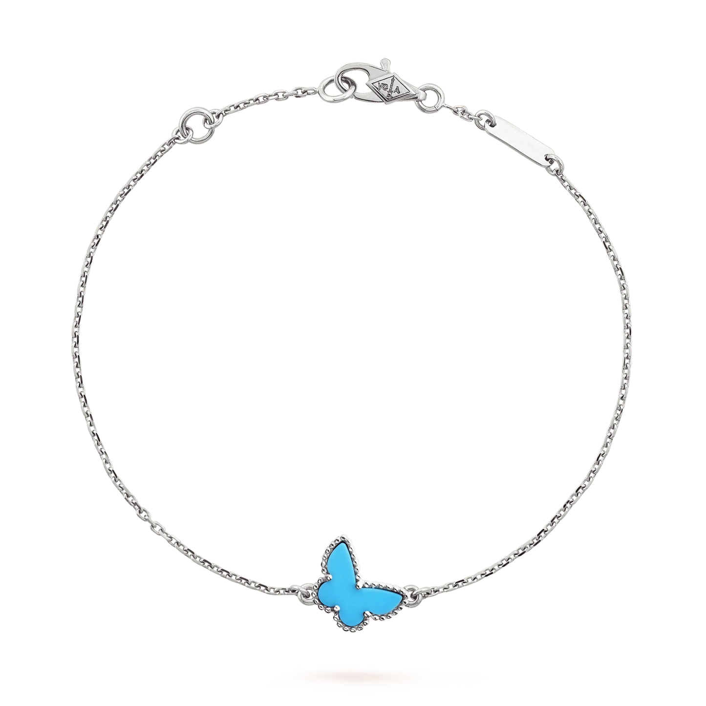 [Clover Jewels]BUTTERFLY TURQUOISE BUTTERFLY BRACELET SILVER